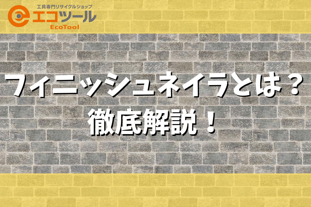 【保存版】フィニッシュネイラとは？徹底解説！